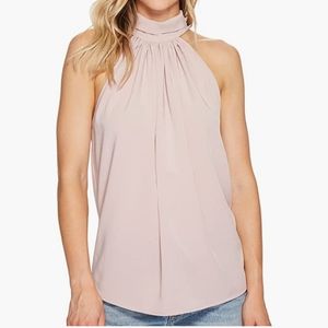 Bishop + young tie neck top blush pink size medium